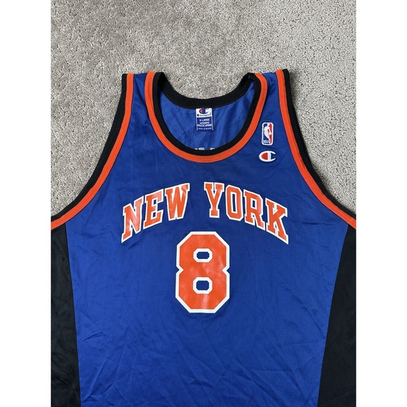 Vintage Mens Jersey NBA Champion New York Knicks #8 Latrell Sprewell, Size XL 48 - Picture 3 of 9